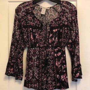 American Rag Cie Boho Top. Women’s Sz L